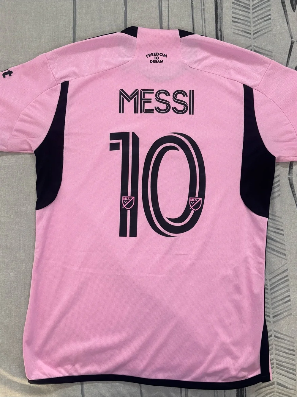 adidas Men’s Miami Light Pink Home Jersey with Black Accents